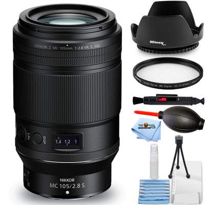 Nikon NIKKOR Z MC 105mm f/2.8 VR S Macro Lens 20100 - 7PC Accessory Bundle