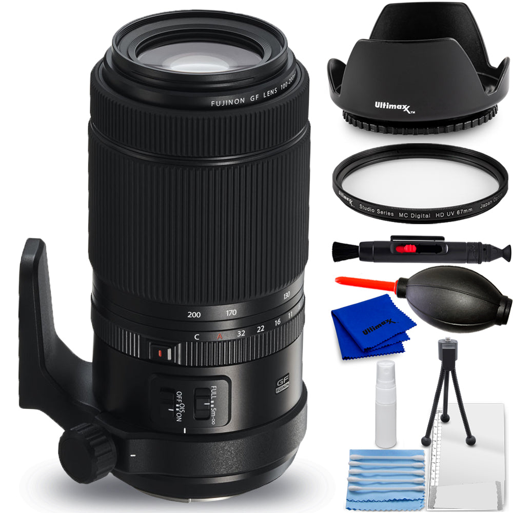 FUJIFILM GF 100-200 mm f/5,6 R LM OIS WR Objektiv 600020702 - 7-teiliges Zubehörpaket