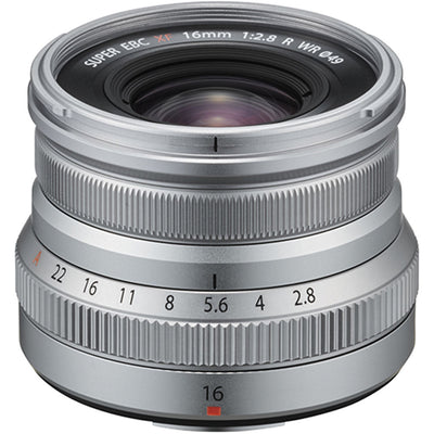 FUJIFILM XF 16mm f/2.8 R WR Objektiv (Silber) 16611681 - 7-teiliges Zubehörpaket