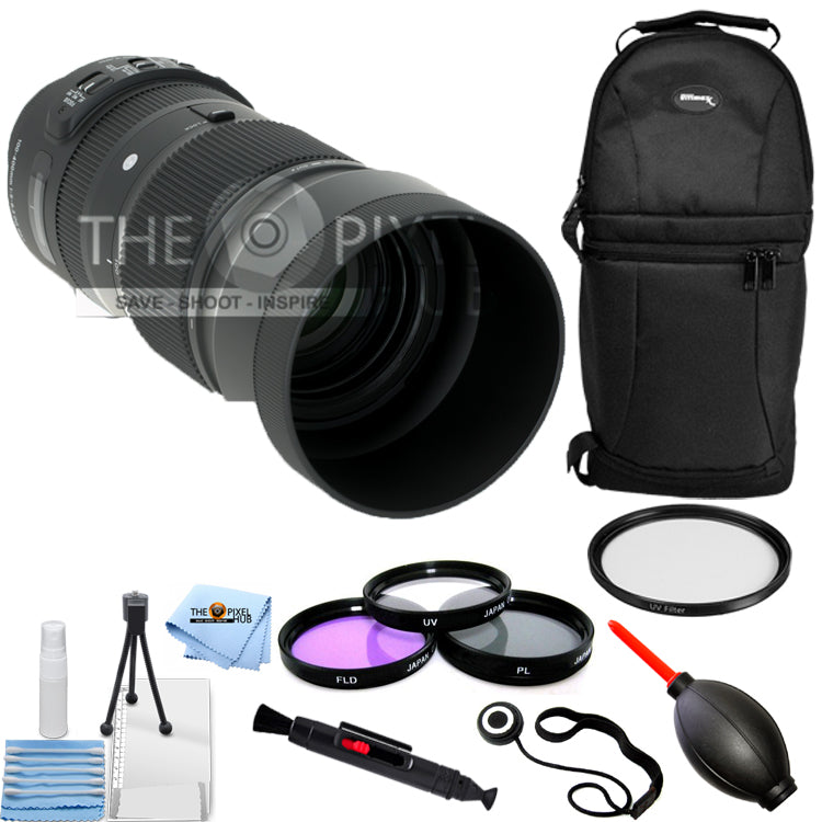 Sigma 100-400mm f/5-6.3 DG OS HSM Contemporary Lens (Nikon F) Filter Kit Bundle