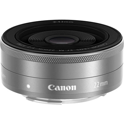 Canon EF-M 22mm f/2 STM Objektiv (Silber) - 9808B002