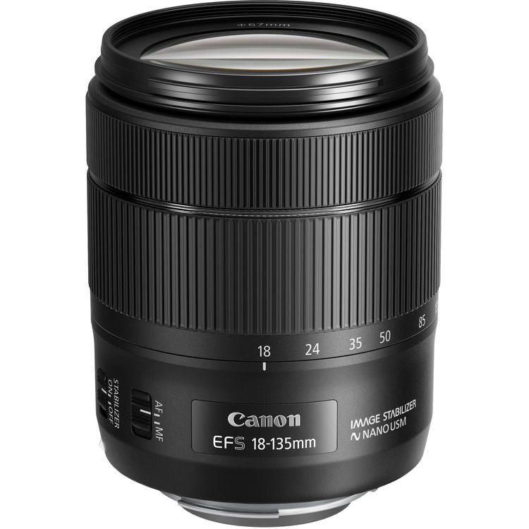 Canon EF-S 18-135mm f/3.5-5.6 IS USM Lens (Black) New in White Box