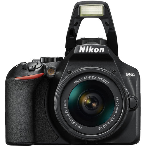 Nikon D3500 DSLR-Kamera mit 18–55 mm + 70–300 mm VR-Objektiven – 14-teiliges Zubehörset