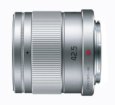 Panasonic Lumix G 42,5 mm f/1,7 ASPH. POWER OIS-Objektiv (Silber) – H-HS043K