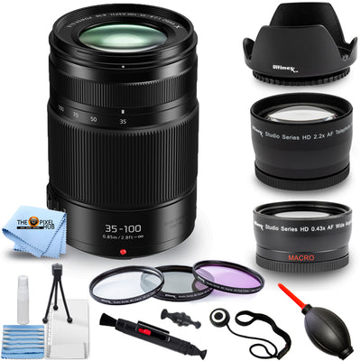 Panasonic Lumix GX Vario 35–100 mm f/2,8 II POWER OIS Objektiv-Filter-Kit-Paket