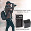 ULTIMAXX Schnellladegerät mit 2x NP-FV100 Akkus für Sony DCR-SR15 und SR2