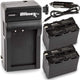 ULTIMAXX Travel Charger + Replacement battery for Sony F960/970/975 - 7800 mah Ultimaxx