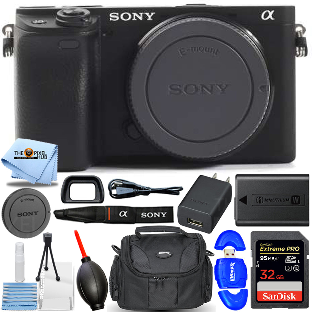 Spiegellose Digitalkamera Sony Alpha a6400 (nur Gehäuse) – Essential 32 GB-Paket