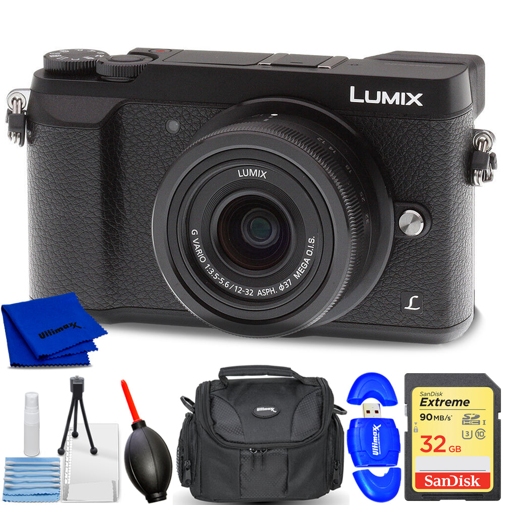 Panasonic Lumix DMC-GX85 spiegellose Digitalkamera mit 12-32-mm-Objektiv – 7-teiliges Set