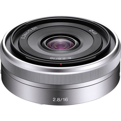 Sony E 16 mm f/2,8 Objektiv SEL16F28 - 10-teiliges Zubehörpaket