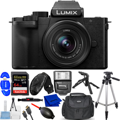 Panasonic Lumix G100 spiegellose Kamera mit 12-32-mm-Objektiv DC-G100KK – Bundle