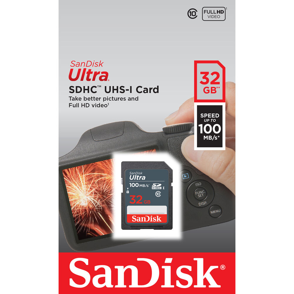 SanDisk 32 GB Ultra SDHC UHS-I-Speicherkarte – SDSDUNR-032G-GN6IN