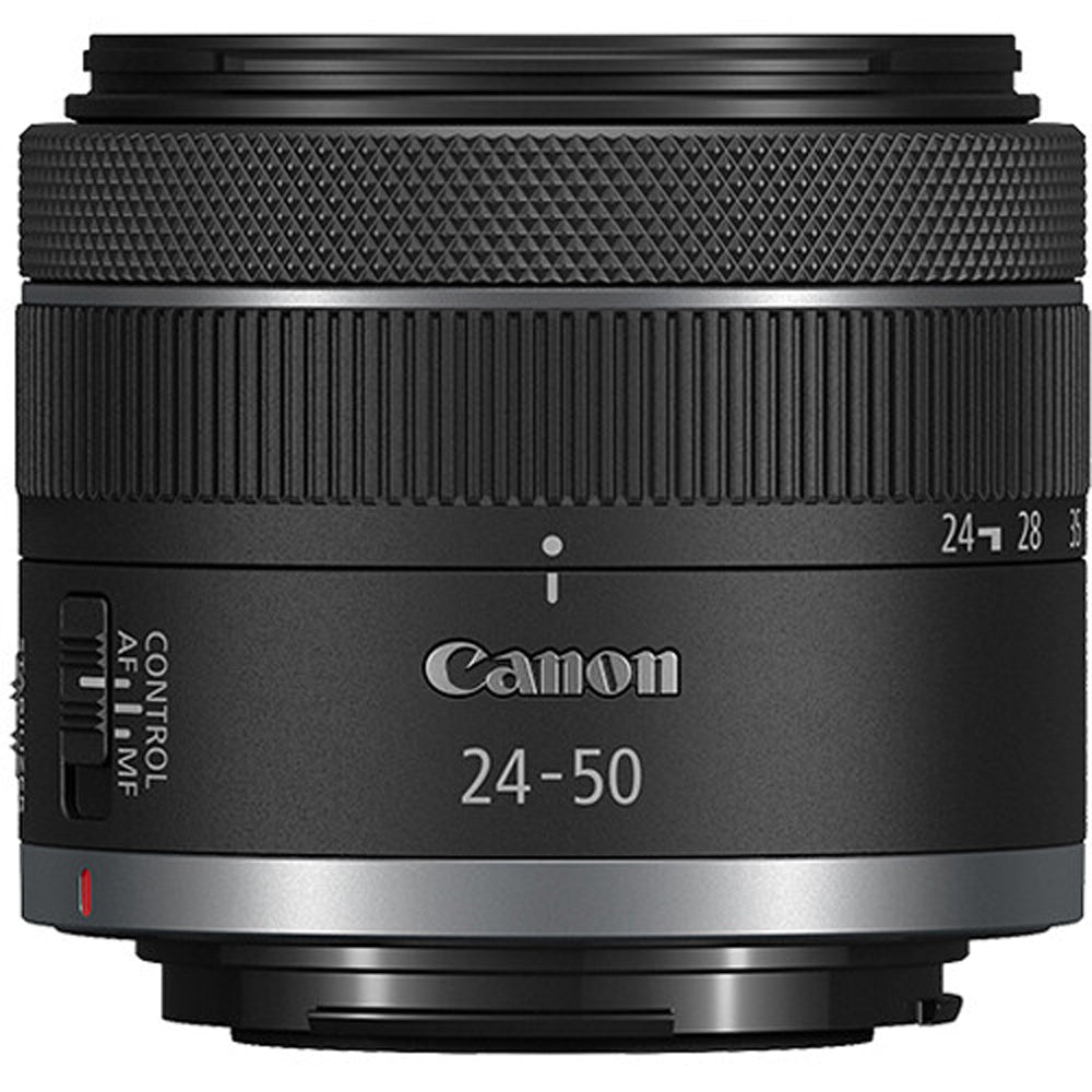 Canon RF 24–50 mm f/4,5–6,3 IS STM-Objektiv (weiße Box) – 10-teiliges Zubehörpaket