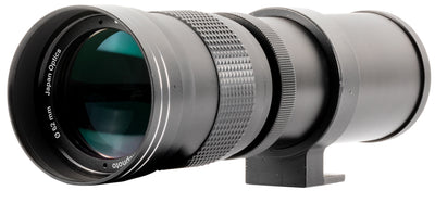 Ultimaxx 420–800 mm f/8,3–16 Super HD manuelles Telezoom-Objektiv mit T-Mount (schwarz)