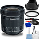 Canon EF-S 10-18mm f/4.5-5.6 IS STM Lens - 7PC Accessory Bundle Canon