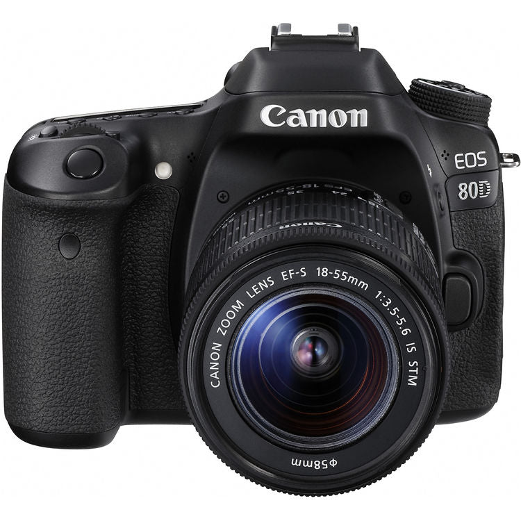 Canon EOS 80D DSLR-Kamera mit 18-55 mm IS II-Objektiv + 32 GB + Filter-Kit-Paket