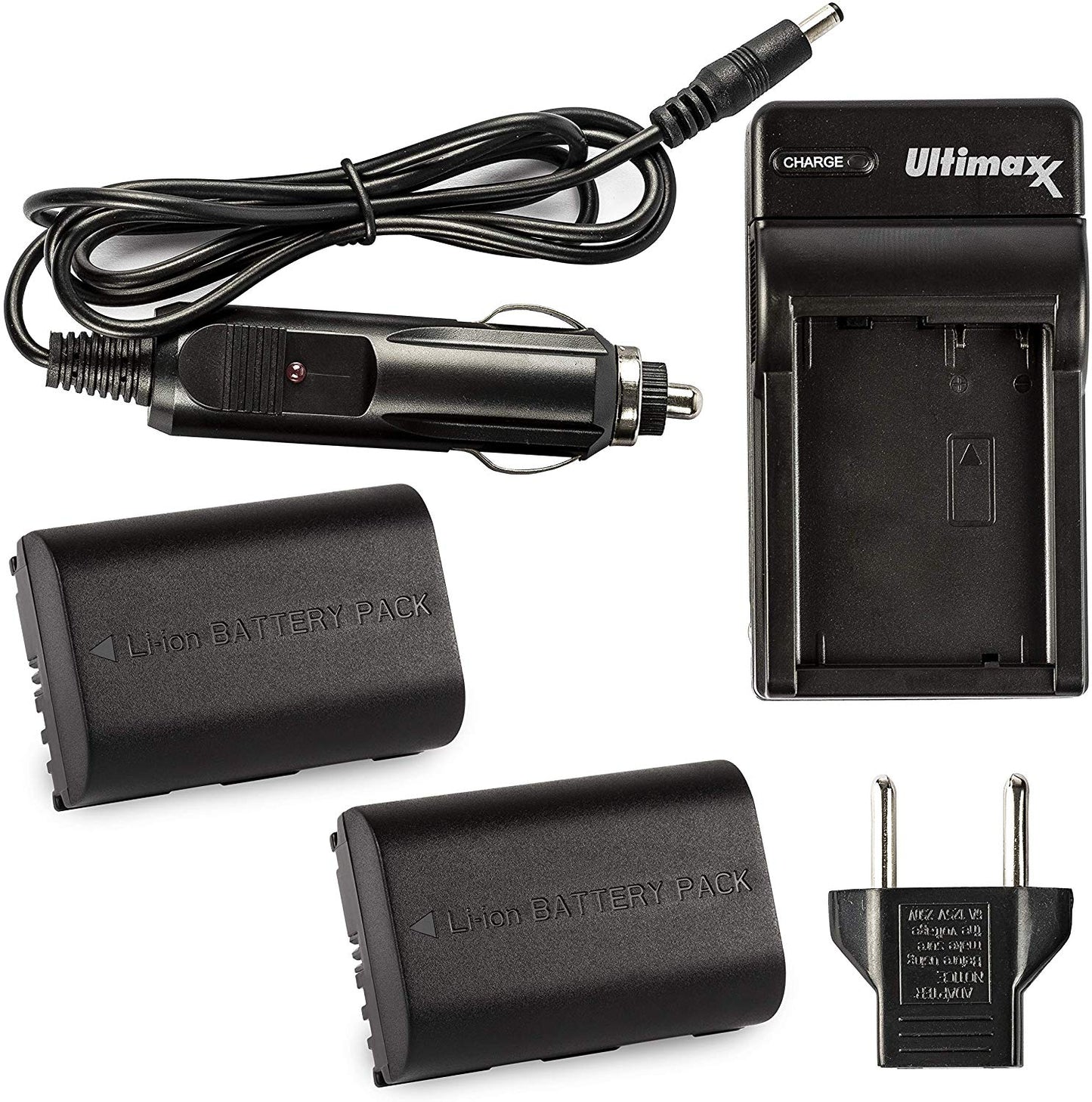 ULTIMAXX Travel Charger + Replacement Battery for Canon LPE6