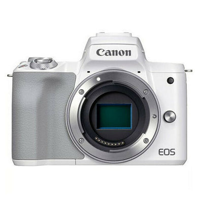 Canon EOS M50 Mark II spiegellose Digitalkamera (nur Gehäuse, weiß)