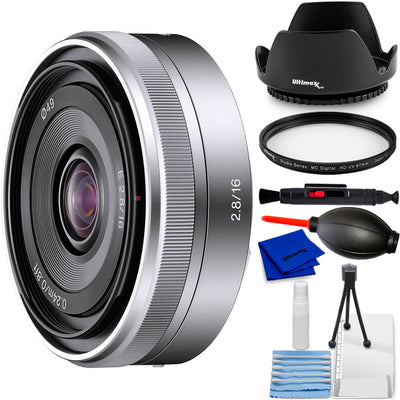 Sony E 16 mm f/2.8 Objektiv SEL16F28 - 7-teiliges Zubehörpaket