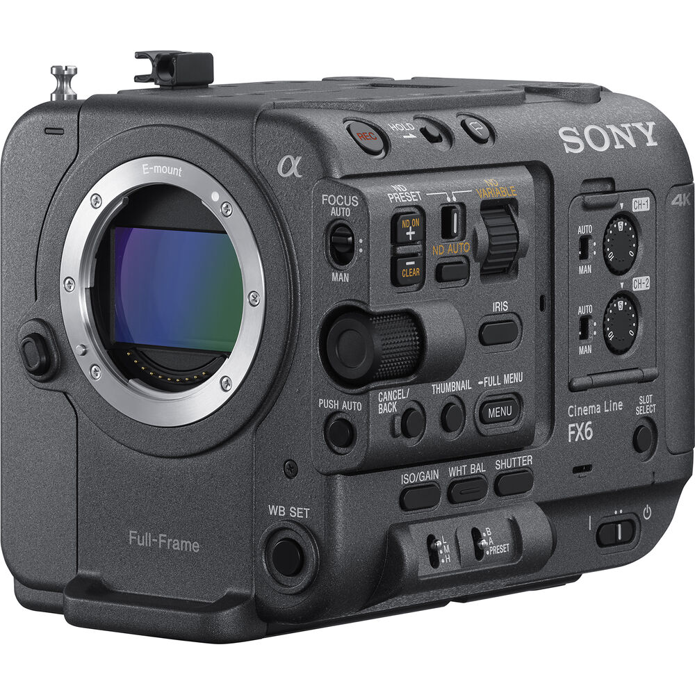 Sony FX6 Full-Frame Cinema Camera (Body Only) - SOFX6