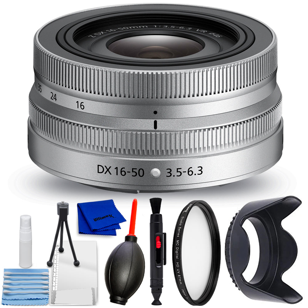 Nikon NIKKOR Z DX 16–50 mm 1:3,5–6,3 VR-Objektiv (Silber) – 20109