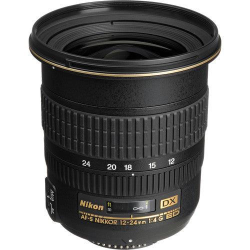 Nikon AF-S DX Zoom-NIKKOR 12-24 mm 1:4G IF-ED Objektiv 2144 – Essential UV-Paket