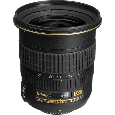 Nikon AF-S DX Zoom-NIKKOR 12-24 mm 1:4G IF-ED Objektiv 2144 – Essential UV-Paket