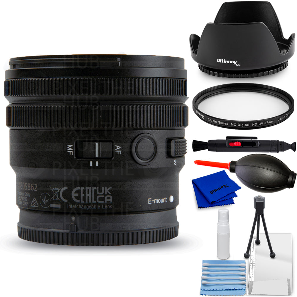 Sony E 10–20 mm f/4 PZ G-Objektiv SELP1020G – 7-teiliges Zubehörpaket