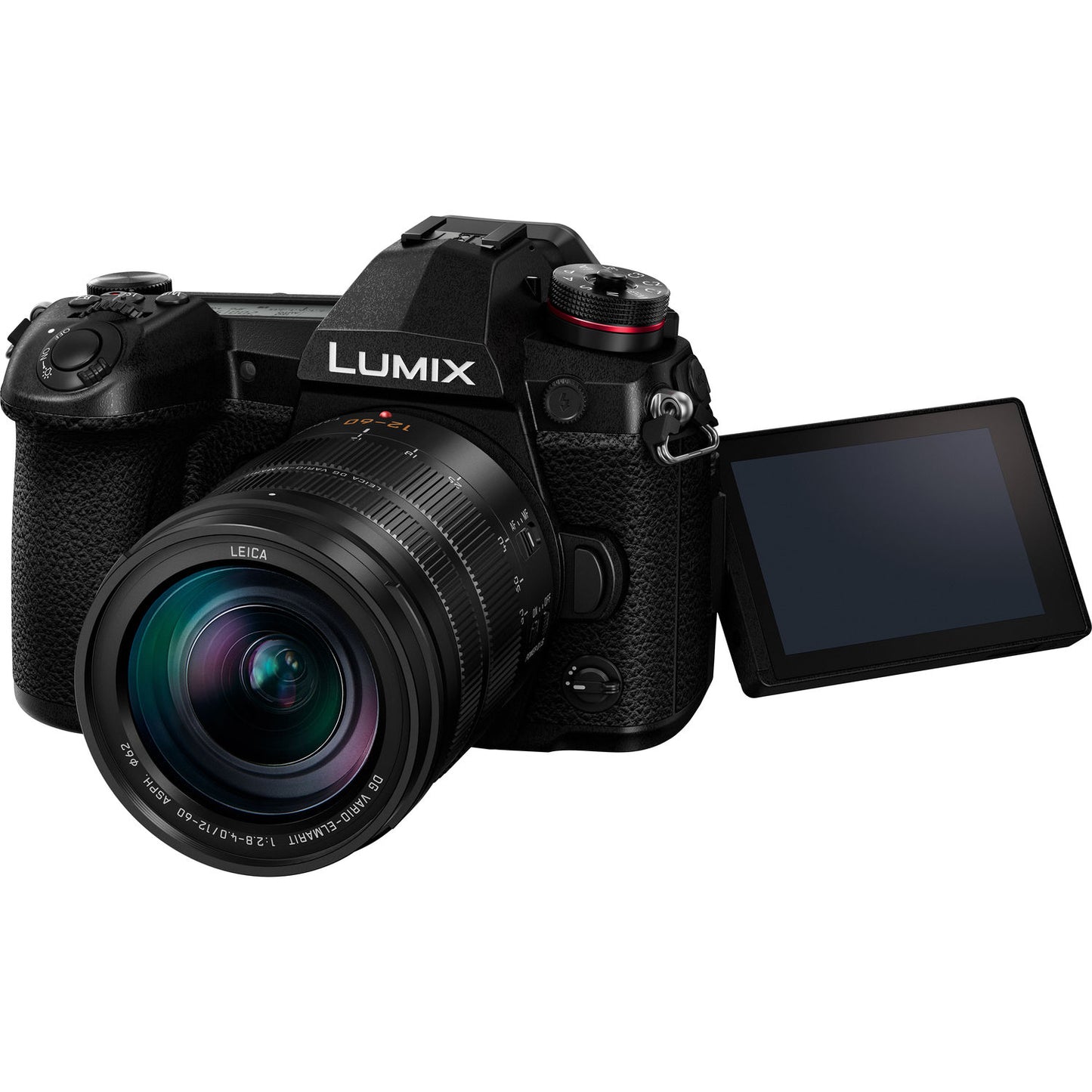 Panasonic Lumix G9 spiegellose Kamera mit 12-60 mm f/2.8-4 Objektiv - Zubehör-Kit