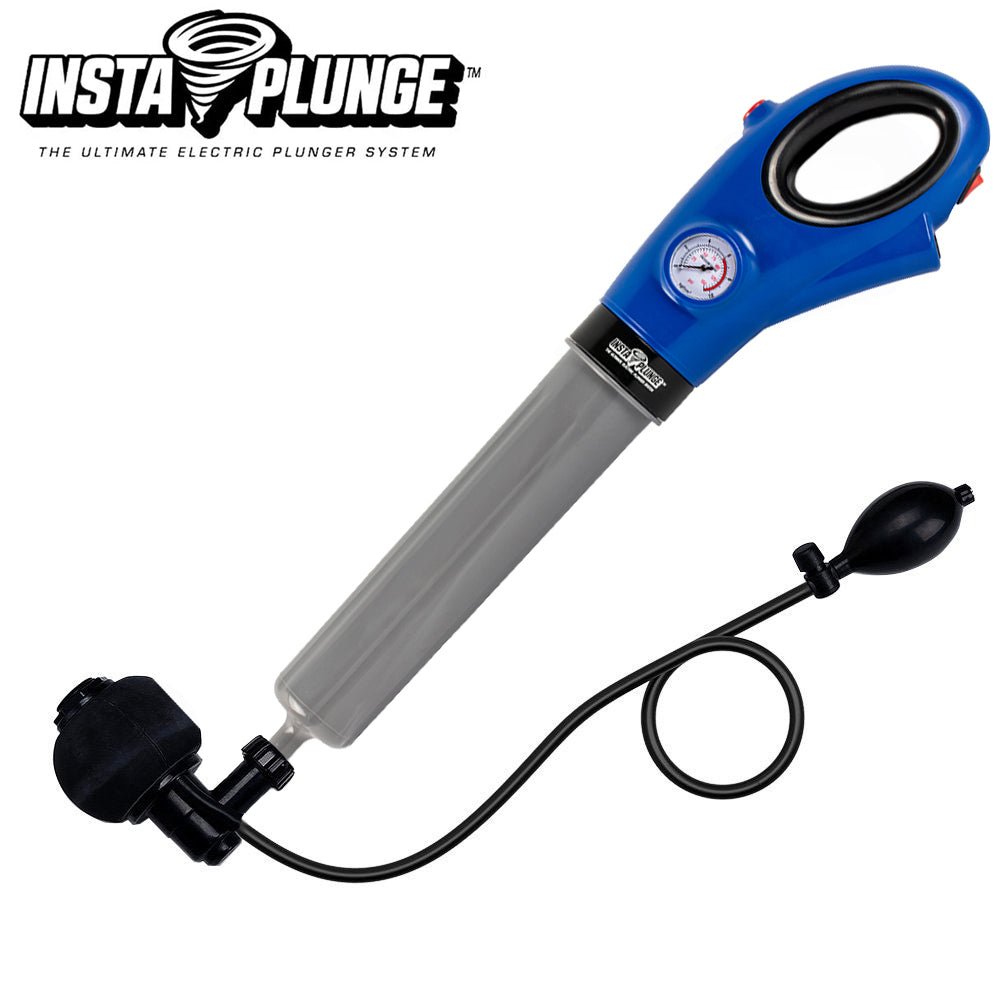 InstaPlunge Electric Plunger System - Unclog and Clear Toilet and Drain Blockage