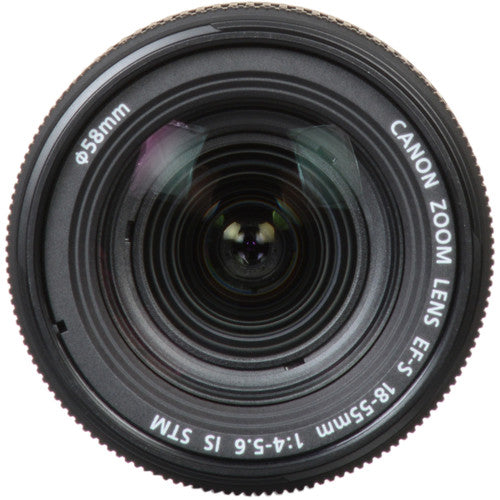 Canon EF-S 18-55mm f/4-5.6 IS STM Objektiv 1620C002 + UV-Ultraviolettfilter