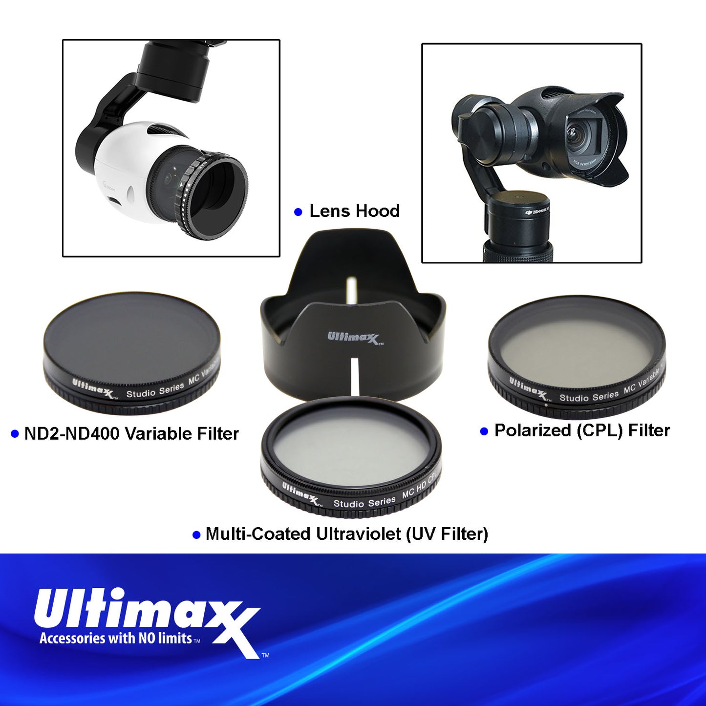 ULTIMAXX 7-teiliges Filterset für Inspire 1 / Osmo-Serie