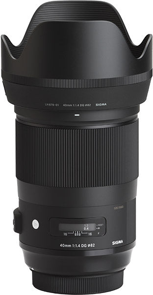 Sigma 40mm f/1.4 DG HSM Art Objektiv für Nikon F 332955 + UV-Ultraviolettfilter