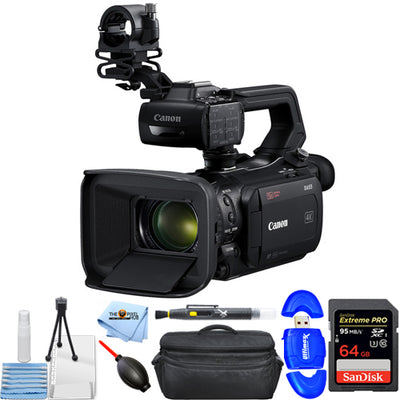 Canon XA55 UHD 4K30 Camcorder mit Dual-Pixel-Autofokus + 64 GB Gadget Bag Bundle