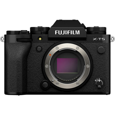 FUJIFILM X-T5 spiegellose Kamera (schwarz) 16782301 – 7-teiliges Zubehörpaket