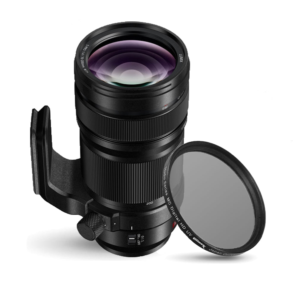 Panasonic Lumix S PRO 70-200mm f/4 O.I.S. Lens S-R70200 + UV Ultraviolet Filter