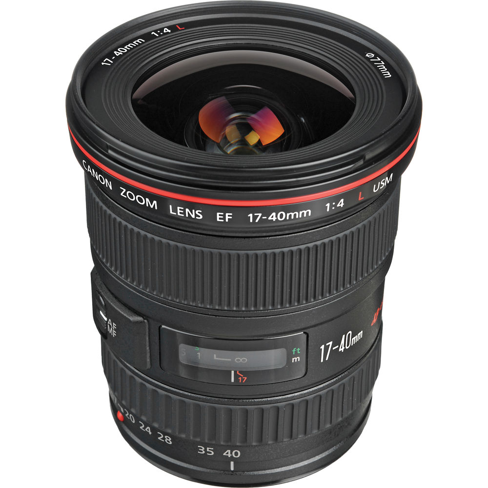 Canon EF 17-40mm f/4L USM Objektiv 8806A002 - 10-teiliges Zubehörpaket