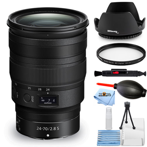 Nikon NIKKOR Z 24-70mm f/2.8 S Lens 20089 - 7PC Accessory Bundle