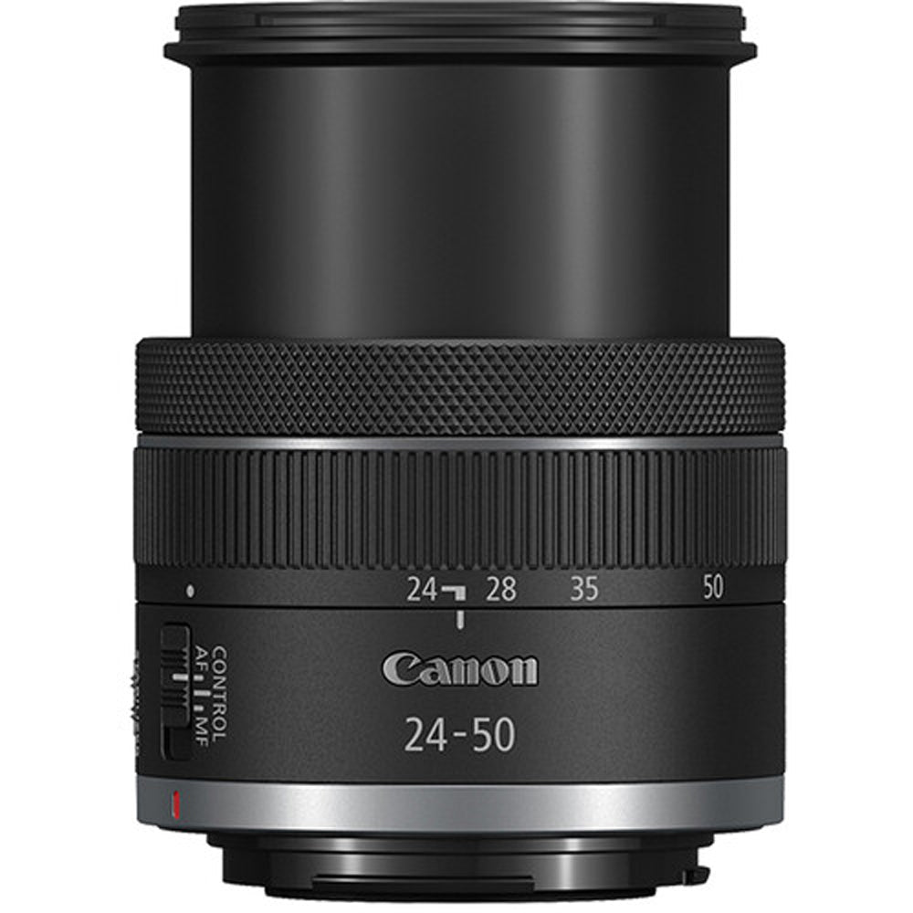 Canon RF 24–50 mm f/4,5–6,3 IS STM-Objektiv (weiße Box) – 10-teiliges Zubehörpaket