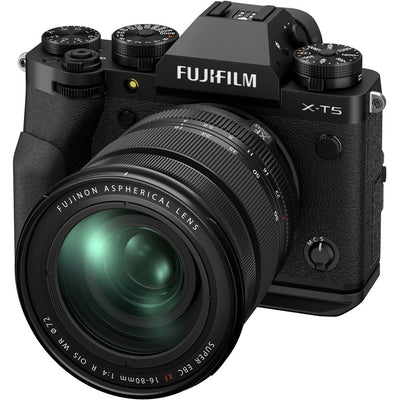 FUJIFILM X-T5 spiegellose Kamera mit 16-80-mm-Objektiv (schwarz) – 16782636