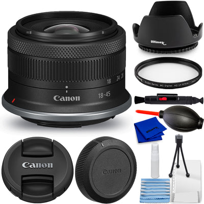 Canon RF-S 18-45mm f/4.5-6.3 IS STM Objektiv 4858C002 - 7-teiliges Zubehörpaket