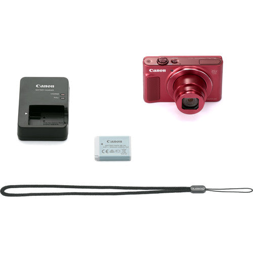 Canon PowerShot SX620 HS Digital Camera (Red) 1073C001 - Essential 32GB Bundle