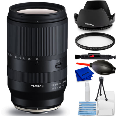 Tamron 18–300 mm f/3,5–6,3 Di III-A VC VXD-Objektiv für FUJIFILM X – Zubehörpaket