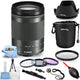Canon EF-M 18-150mm f/3.5-6.3 IS STM Lens (Graphite) - 10PC Accessory Bundle Canon