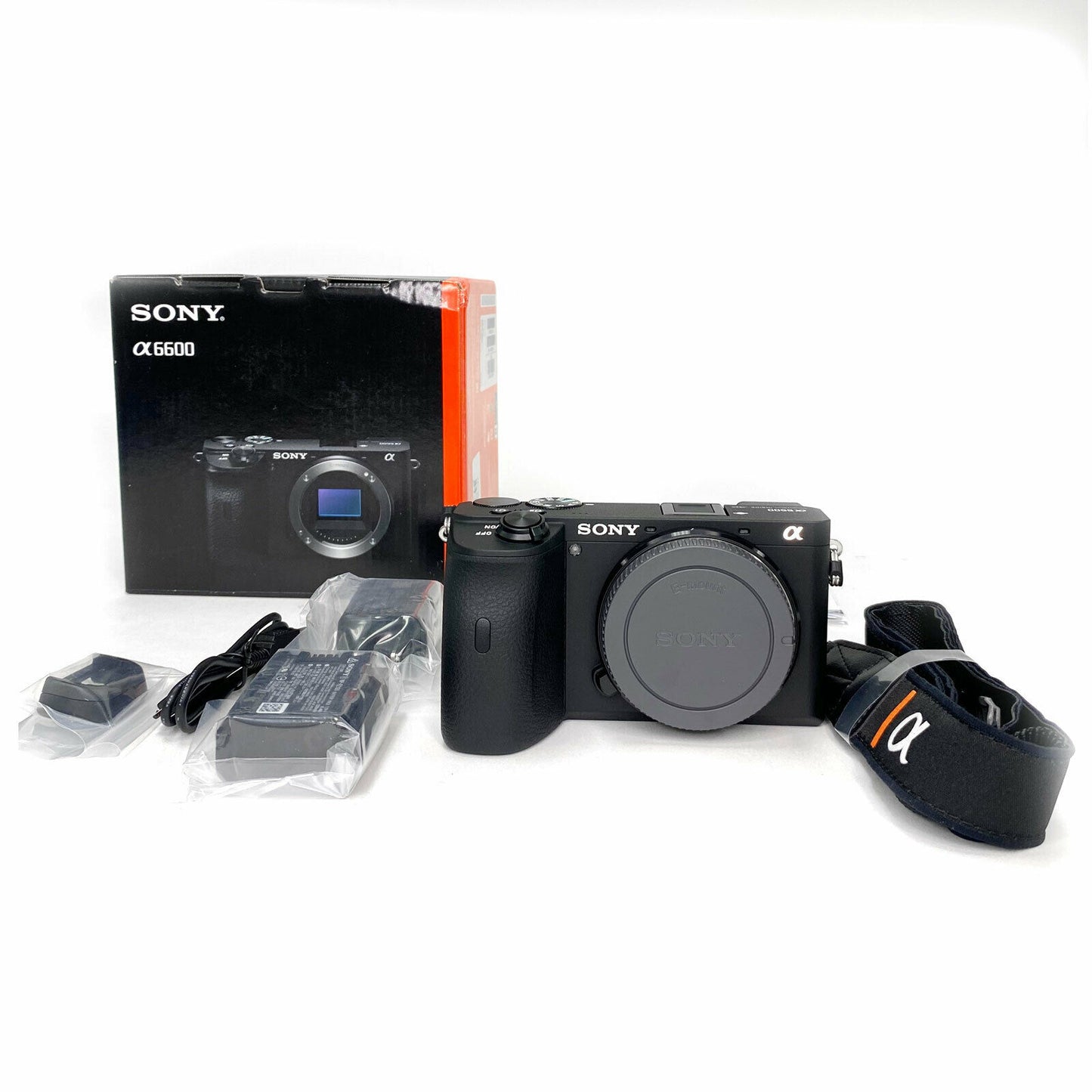 Spiegellose Digitalkamera Sony Alpha a6600 (nur Gehäuse) + 32 GB + EXT BATT-Paket