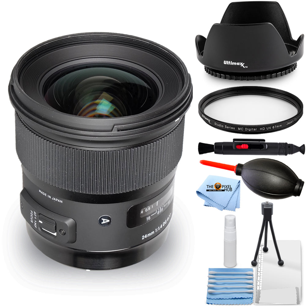 Sigma 24mm f/1.4 DG HSM Art Objektiv für Canon EF 401-101 - Essential UV Bundle