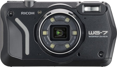 RICOH WG-7 Digitalkamera, robuste, wasser- und staubdichte 4K-Webcam (schwarz)