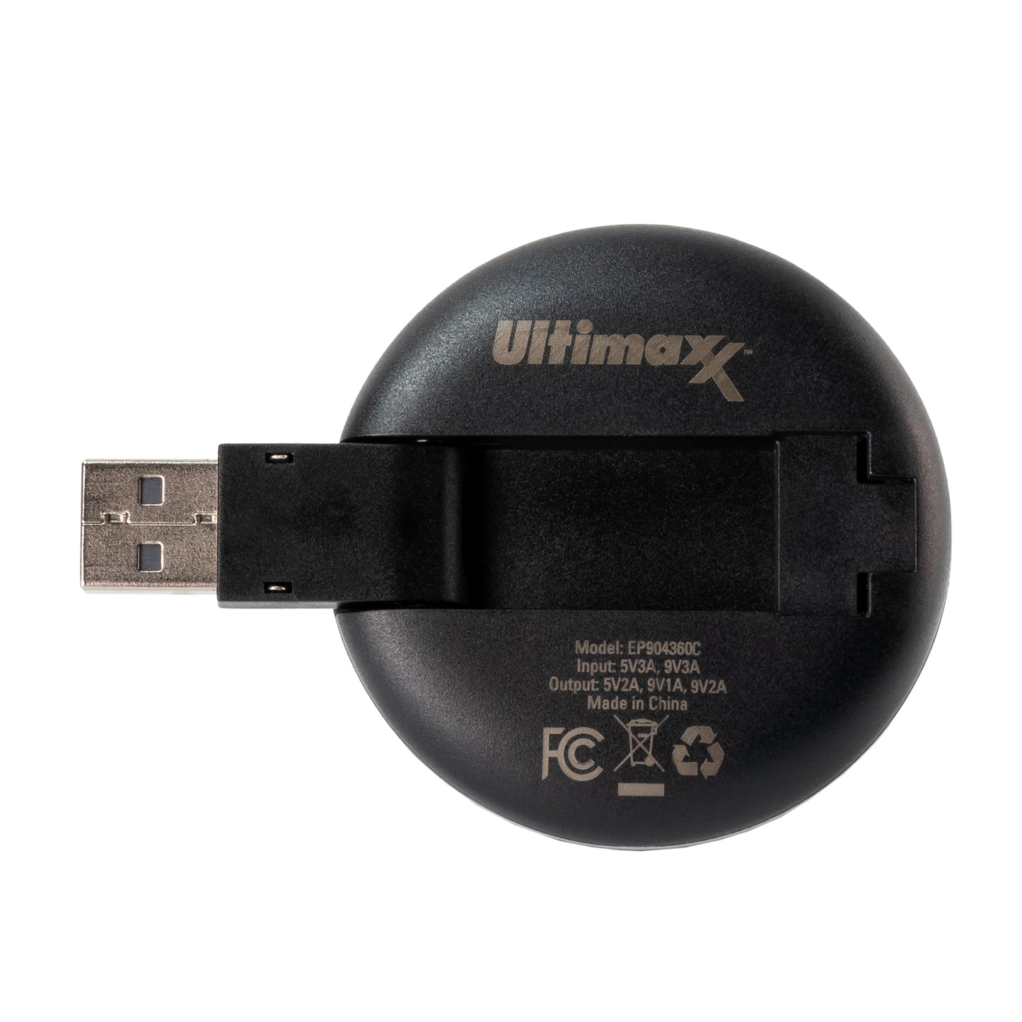 Ultimaxx Magnetisches kabelloses Qi-Ladegerät 18W für iPhone 13 12 11 SE Android Samsung