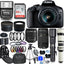 Canon EOS 2000D / Rebel T7 18-55 mm + 75-300 mm + 500 mm + 650-1300 mm 64 GB-Paket