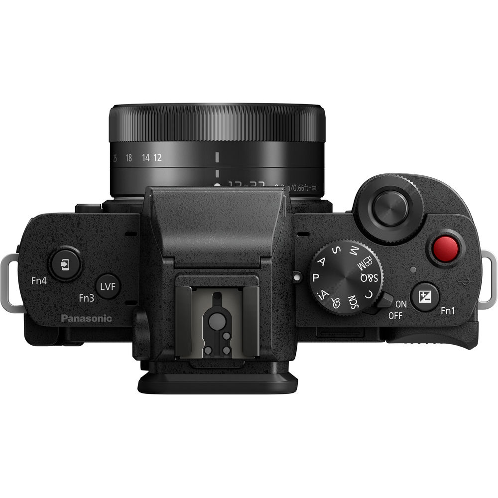 Panasonic Lumix G100 spiegellose Kamera mit 12-32-mm-Objektiv DC-G100KK – 64-GB-Kit